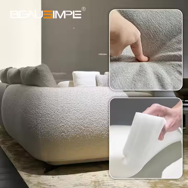 Furnitures Luxury High Quality for Modern Couch Fabric Factory Curved Sofas Indoor Combinations Couches Living House Premium Set